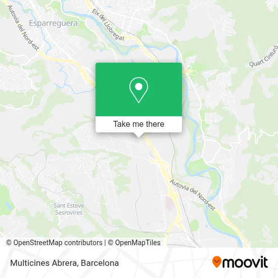 Multicines Abrera map
