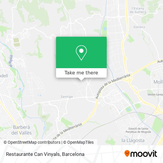 Restaurante Can Vinyals map
