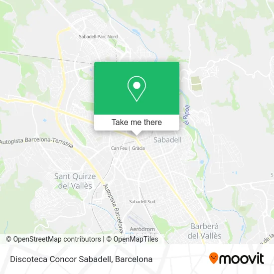 Discoteca Concor Sabadell map