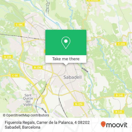 mapa Figuerola Regals, Carrer de la Palanca, 4 08202 Sabadell