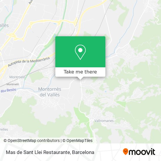 mapa Mas de Sant Llei Restaurante