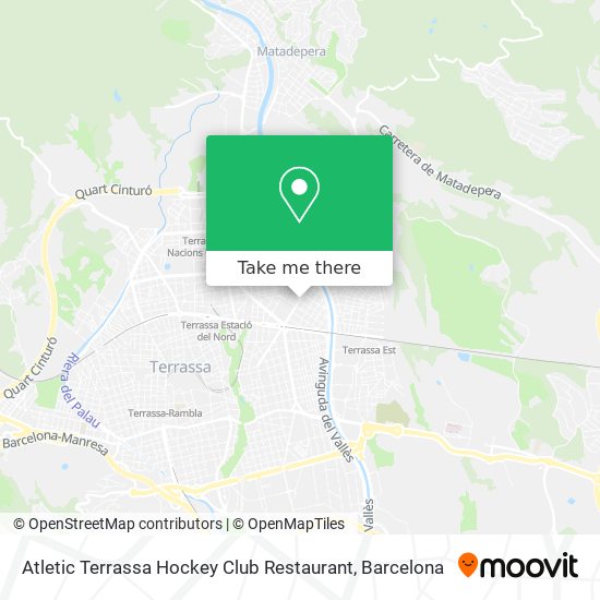 mapa Atletic Terrassa Hockey Club Restaurant