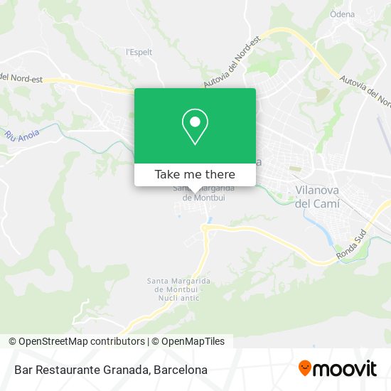 Bar Restaurante Granada map