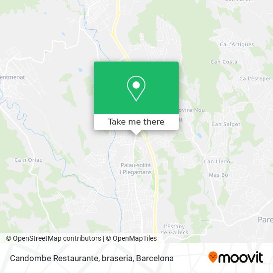 Candombe Restaurante, braseria map