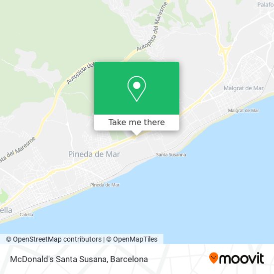 McDonald's Santa Susana map