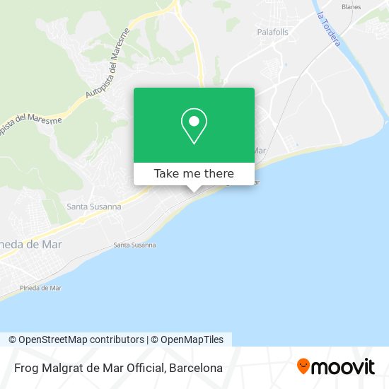 mapa Frog Malgrat de Mar Official