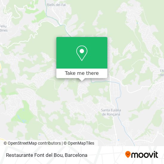 Restaurante Font del Bou map
