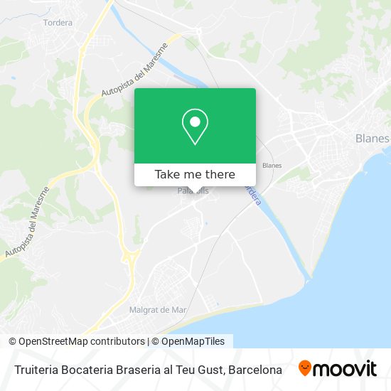 Truiteria Bocateria Braseria al Teu Gust map