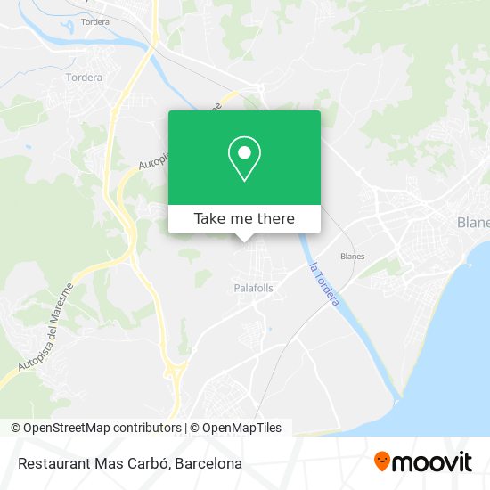 Restaurant Mas Carbó map