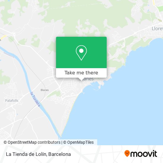 mapa La Tienda de Lolín