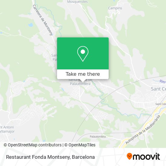 Restaurant Fonda Montseny map