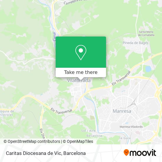 Caritas Diocesana de Vic map