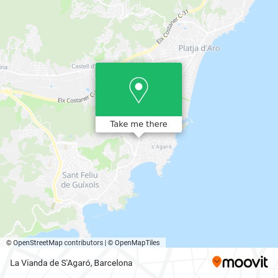 La Vianda de S'Agaró map