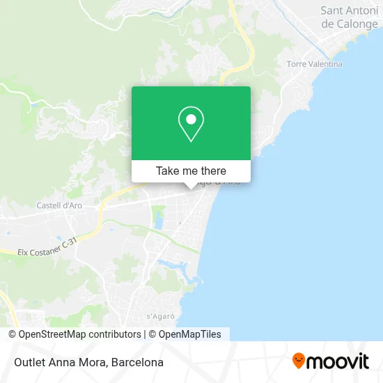 Outlet Anna Mora map