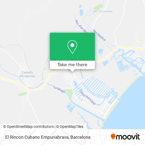 El Rincon Cubano Empuriabrava map