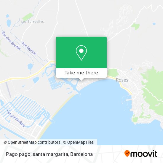 Pago pago, santa margarita map
