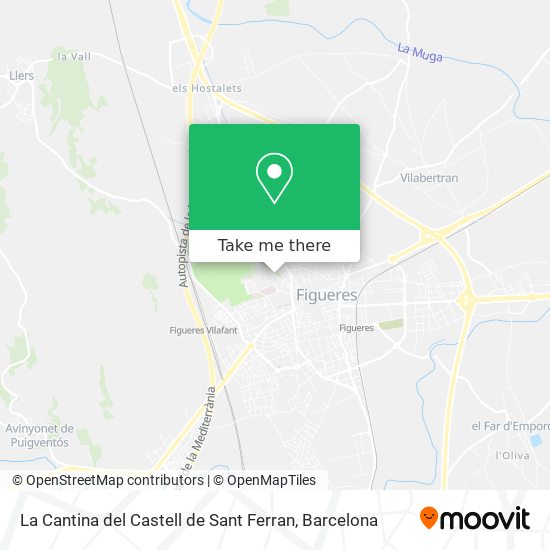 La Cantina del Castell de Sant Ferran map