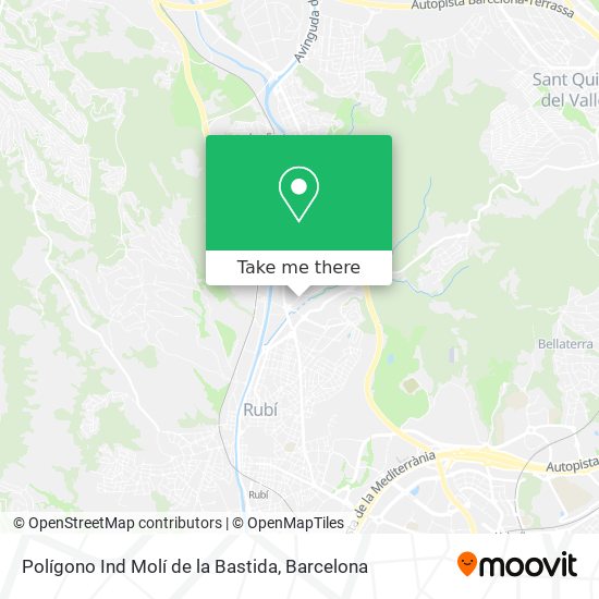 Polígono Ind Molí de la Bastida map