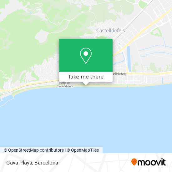 Gava Playa map