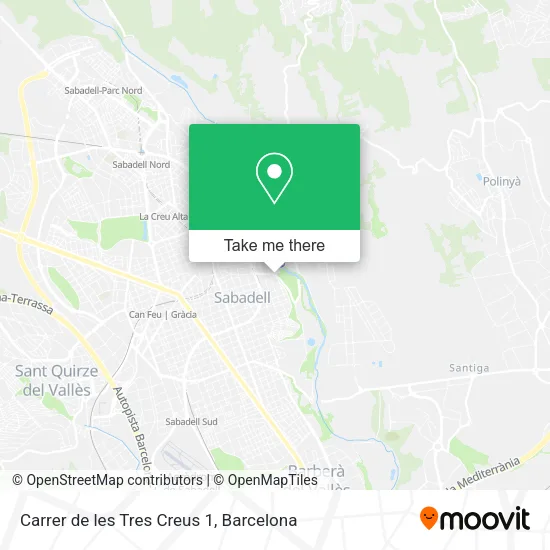 mapa Carrer de les Tres Creus 1