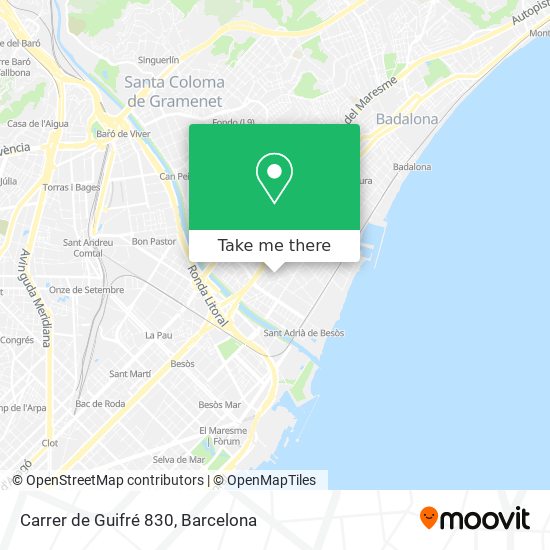 Carrer de Guifré 830 map