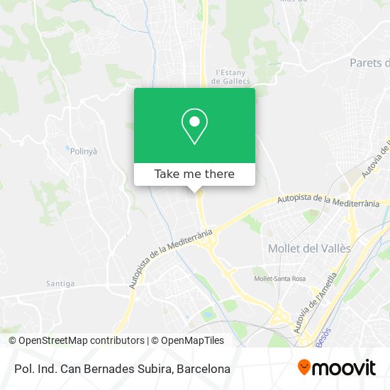 Pol. Ind. Can Bernades Subira map