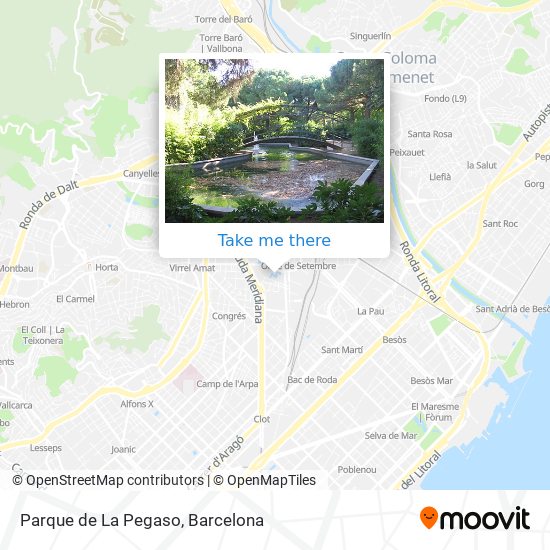 mapa Parque de La Pegaso