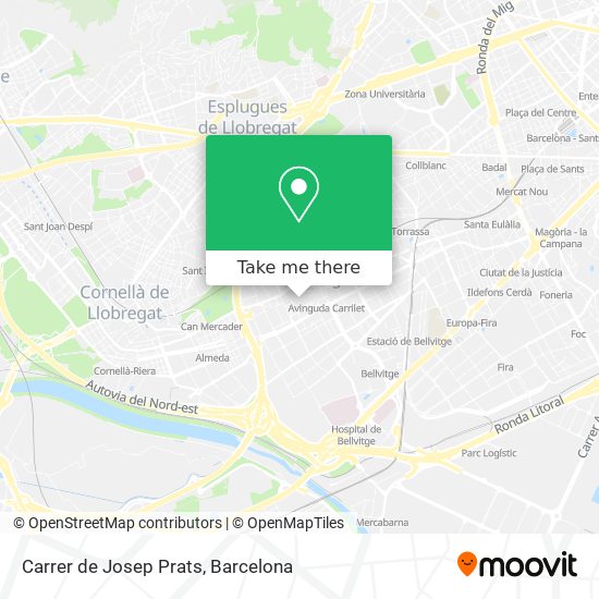 mapa Carrer de Josep Prats