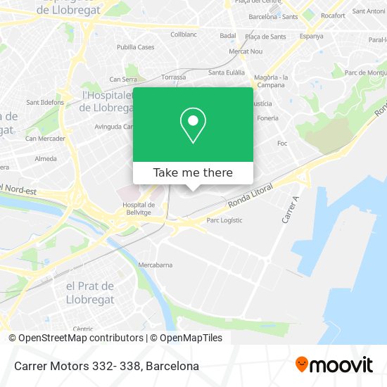 Carrer Motors 332- 338 map