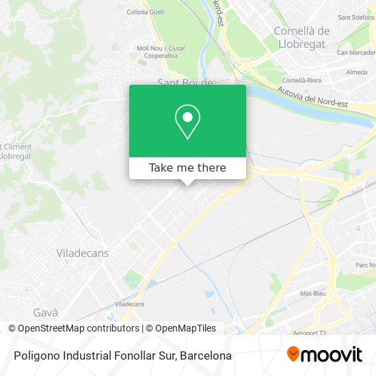 Poligono Industrial Fonollar Sur map