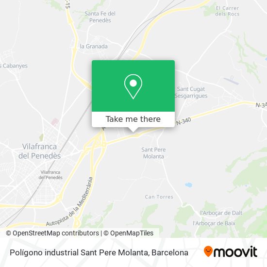 Polígono industrial Sant Pere Molanta map