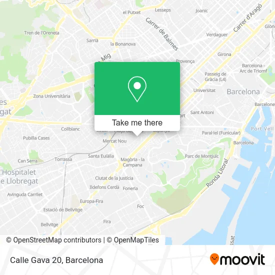 Calle Gava 20 map