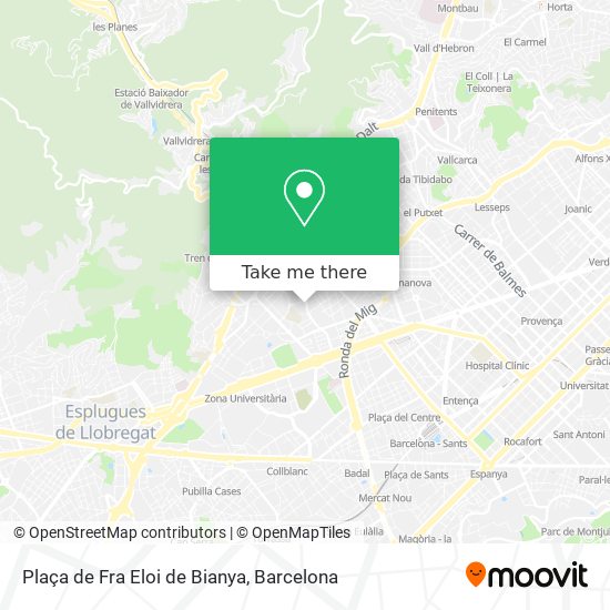 mapa Plaça de Fra Eloi de Bianya