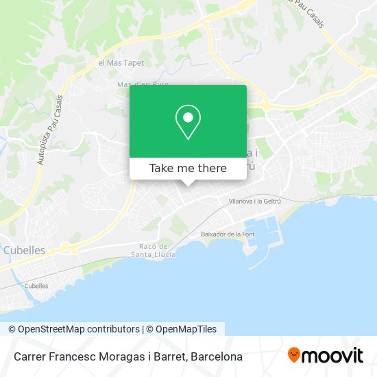 Carrer Francesc Moragas i Barret map