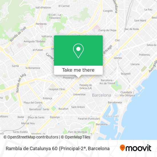 mapa Rambla de Catalunya 60
