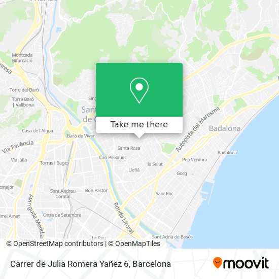 Carrer de Julia Romera Yañez 6 map