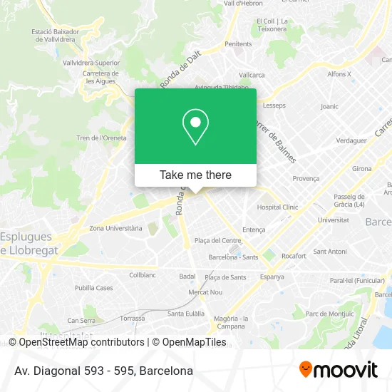 Av. Diagonal 593 - 595 map