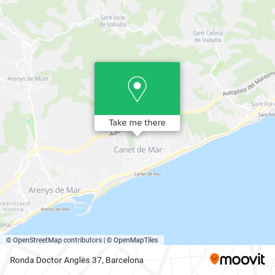 Ronda Doctor Anglès 37 map