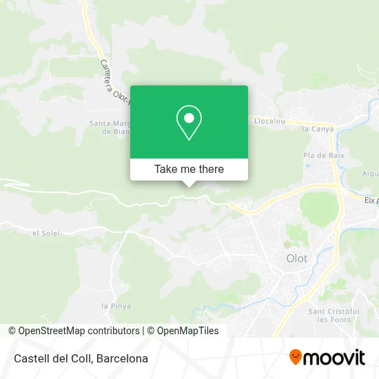 Castell del Coll map