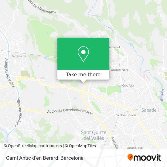 Camí Antic d'en Berard map