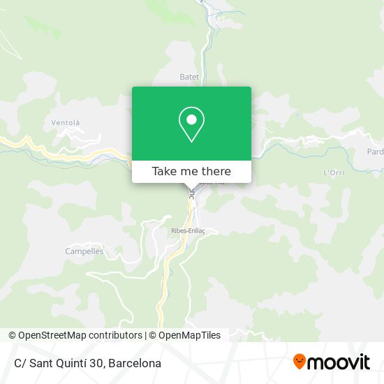 C/ Sant Quintí 30 map