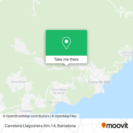 Carretera Llagostera Km.14 map