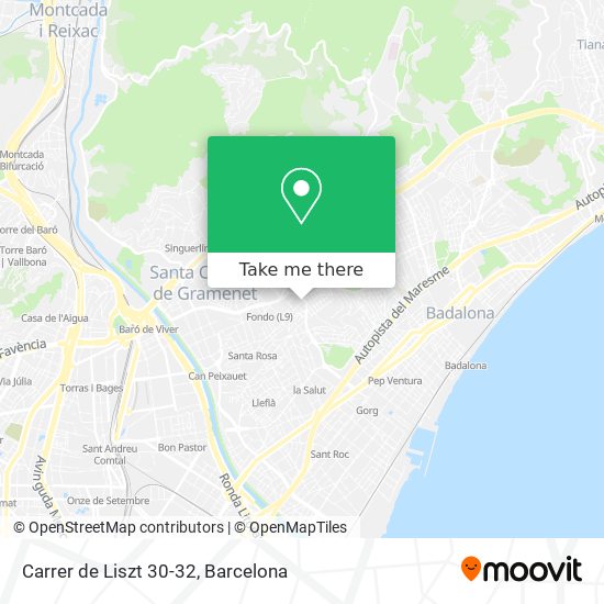 Carrer de Liszt 30-32 map