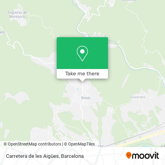 Carretera de les Aigües map
