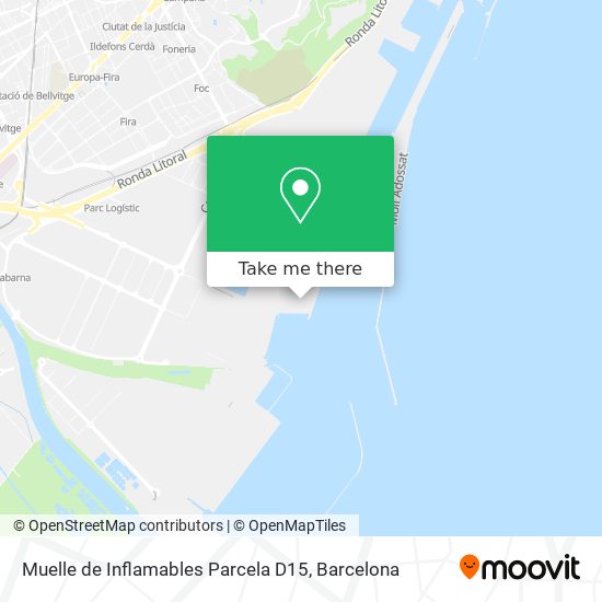 mapa Muelle de Inflamables Parcela D15