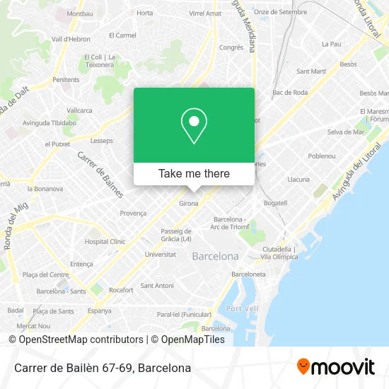 Carrer de Bailèn 67-69 map
