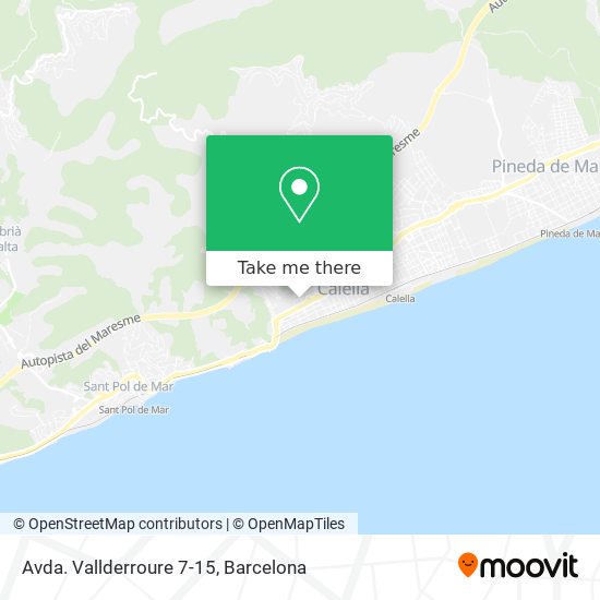 Avda. Vallderroure 7-15 map