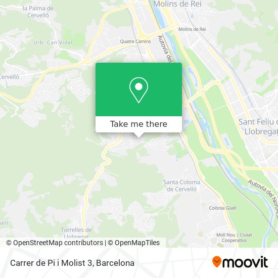 Carrer de Pi i Molist 3 map