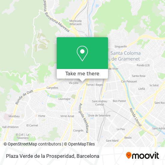 mapa Plaza Verde de la Prosperidad