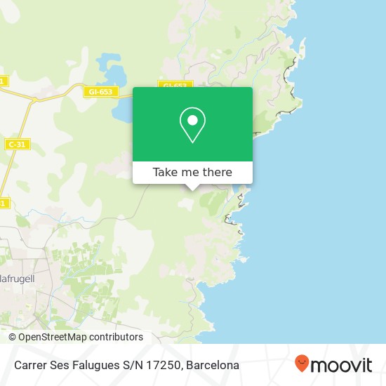Carrer Ses Falugues S/N 17250 map